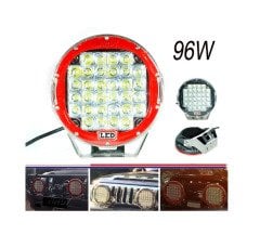 OFF ROAD LED YUVARLAK KIRMIZI 21 LEDLİ 12V