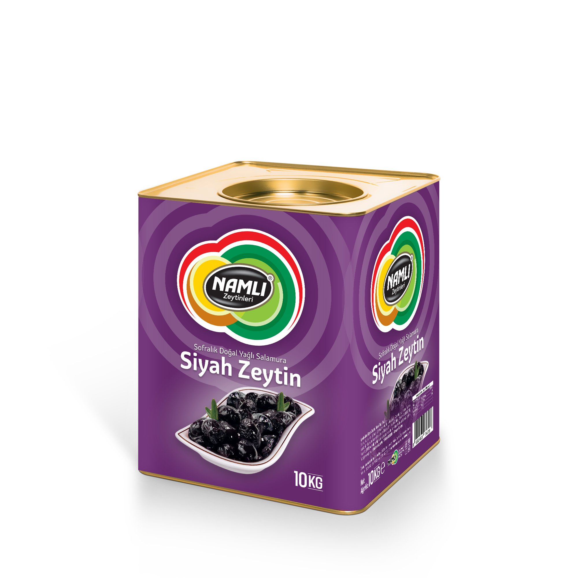 Gemlik Sofralık Orta Siyah Zeytin - 10 Kg