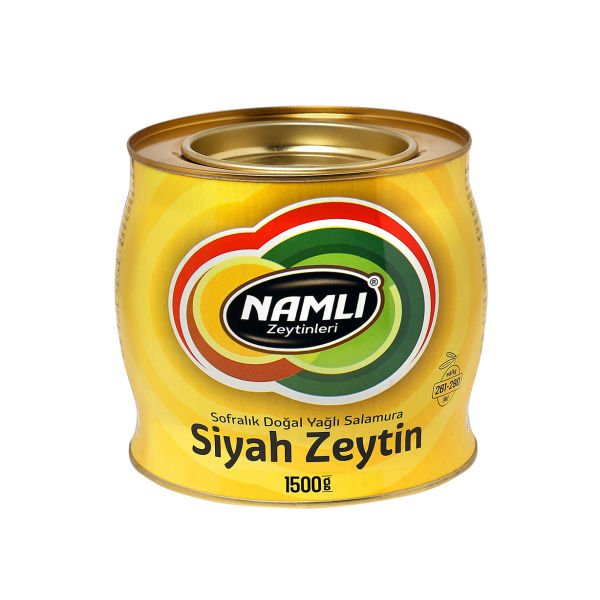 Sarı Fıçı Salamura Siyah Zeytin + Domat Kırma Yeşil Zeytin -1500 gr