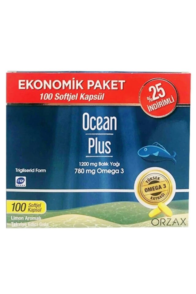 Ocean Plus 1200 mg 100 Softjel - %25 İndirimli