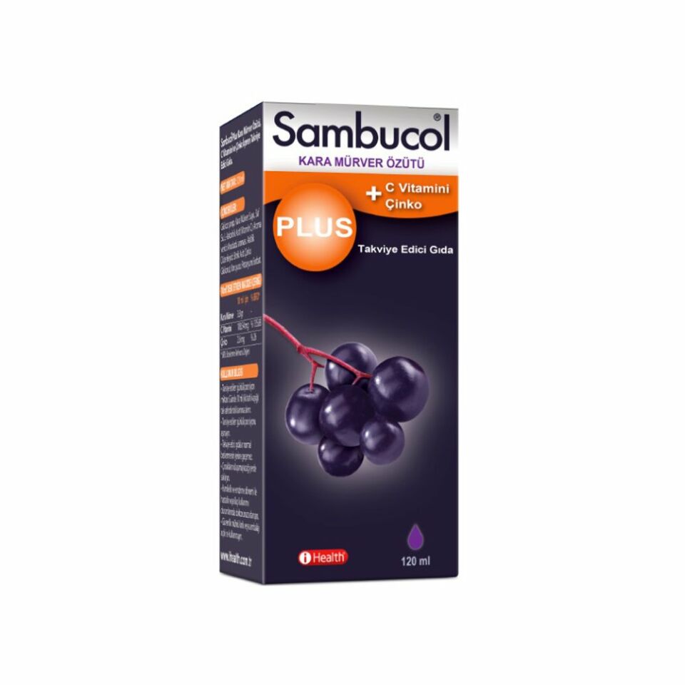 Sambucol Plus Şurup Kara Mürver Özütü 120 Ml