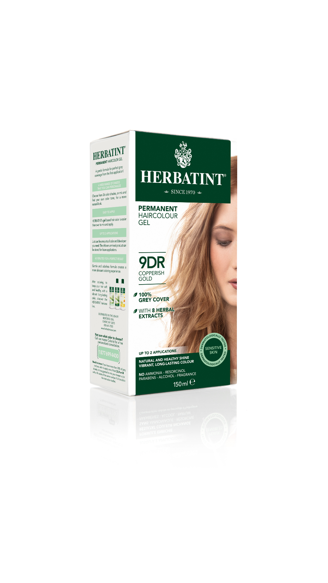 Herbatint Bitkisel Saç Boyası Copperish Gold Bakır Sarısı 9DR 150 ml