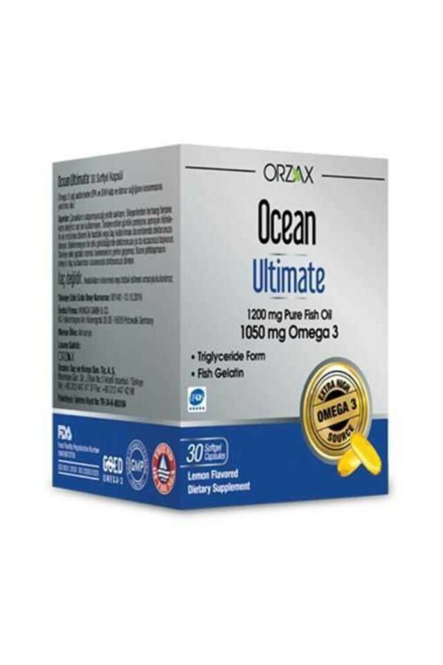 Ocean Ultimate 1200mg Balık Yağı 30 Softjel Kapsül