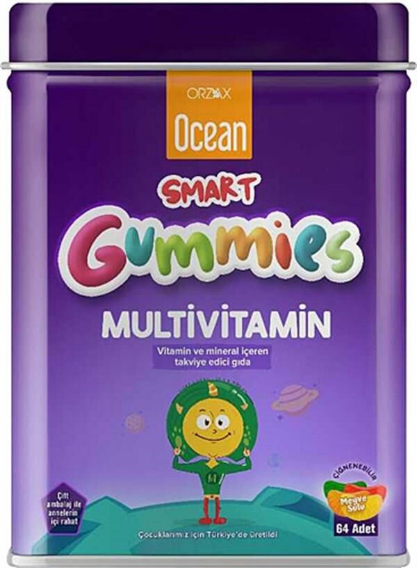 Ocean Smart Gummies Multivitamin Çiğnenebilir Tablet 64 Adet