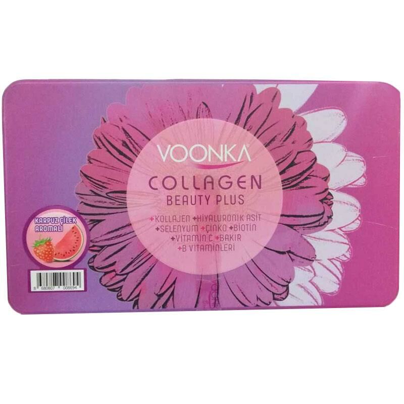 Voonka Collagen Beauty Plus Çilek Karpuz Aromalı 30 Saşe