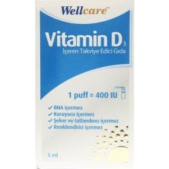 Wellcare Vitamin D3 400 IU 5ml Sprey