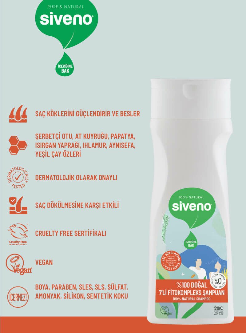 Siveno Doğal Şampuan 300 ml