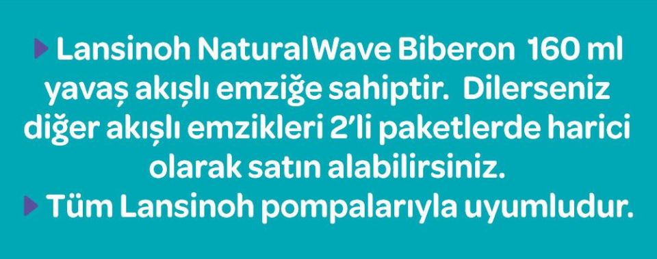 Lansinoh Natural Wave Biberon 160 ml