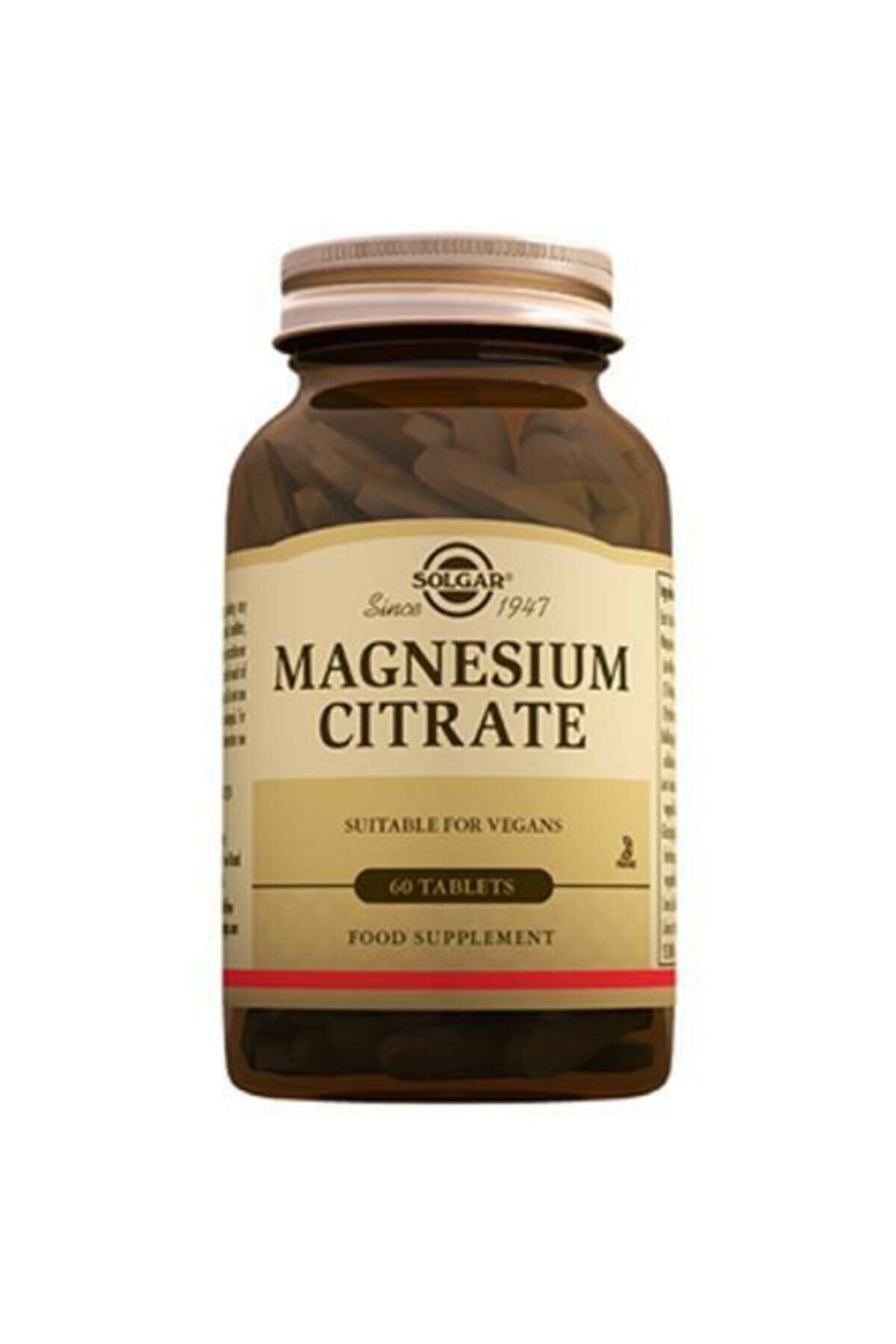 Solgar Magnesium Citrate 200 Mg 60 Tablet