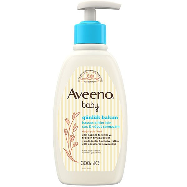 Aveeno Baby Günlük Bakım Hassas Ciltler İçin Saç ve Vücut Şampuanı 300 ml