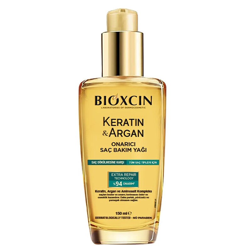 Bioxcin Saç Bakım Yağı Onarıcı Keratin & Argan 150 ml