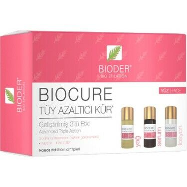 Bioder Biocure Tüy Azaltıcı Kür Yüz İçin 3'lü Etki 3 x 5 ml