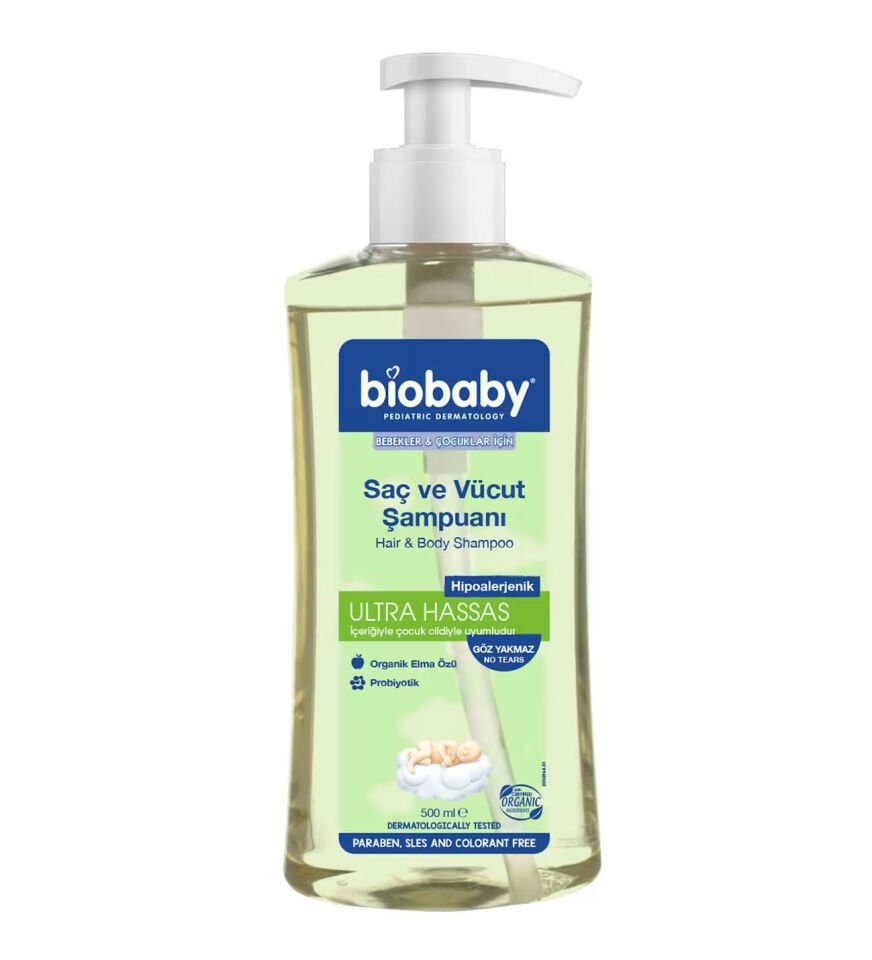 Biobaby Saç ve Vücut Şampuanı 500 ml