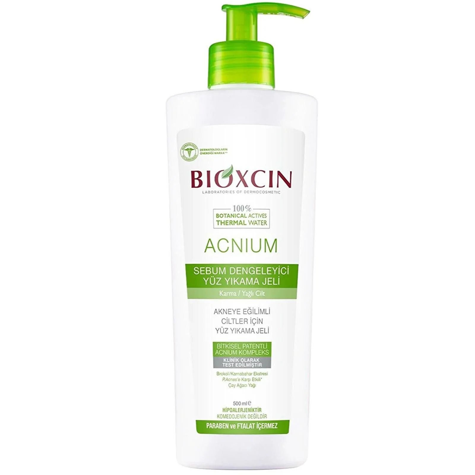 Bioxcin Acnium Yüz Yıkama Jeli Sebium Dengeleyici 500 ml