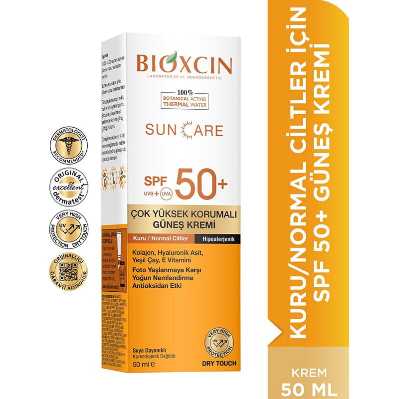 Bioxcin Güneş Kremi Kuru & Normal Ciltler İçin SPF50 50 ml