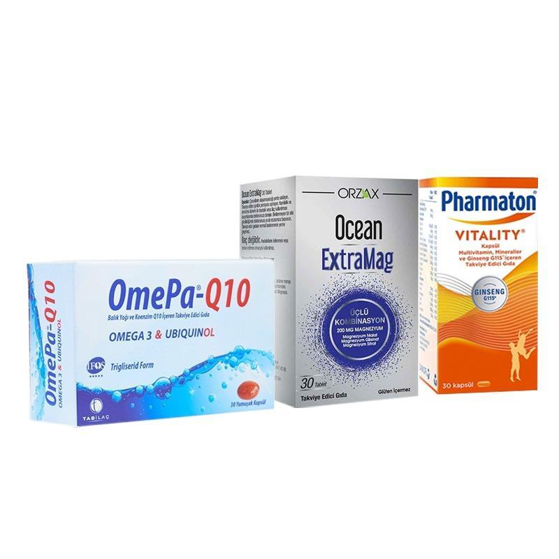 Omepa Q-10 + Extramag 60 Tb + Pharmaton Vitaly 30 Tb