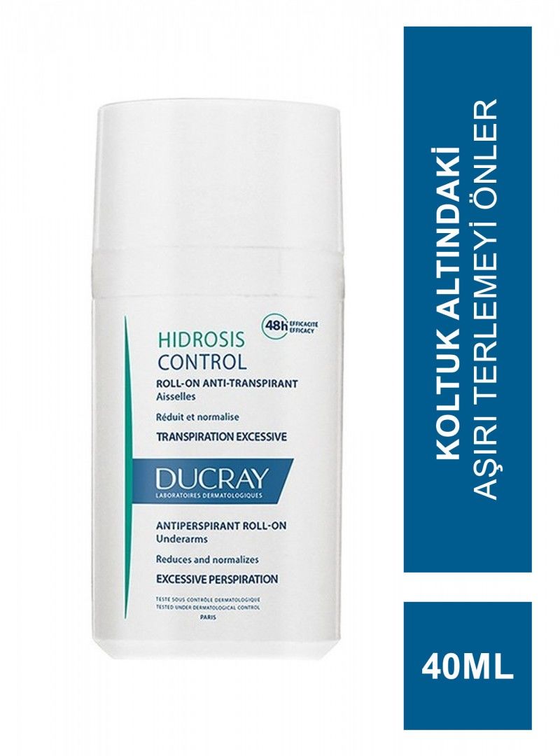Ducray Hidrosis Control Terleme Karşıtı Roll-On Deodorant 40 ml