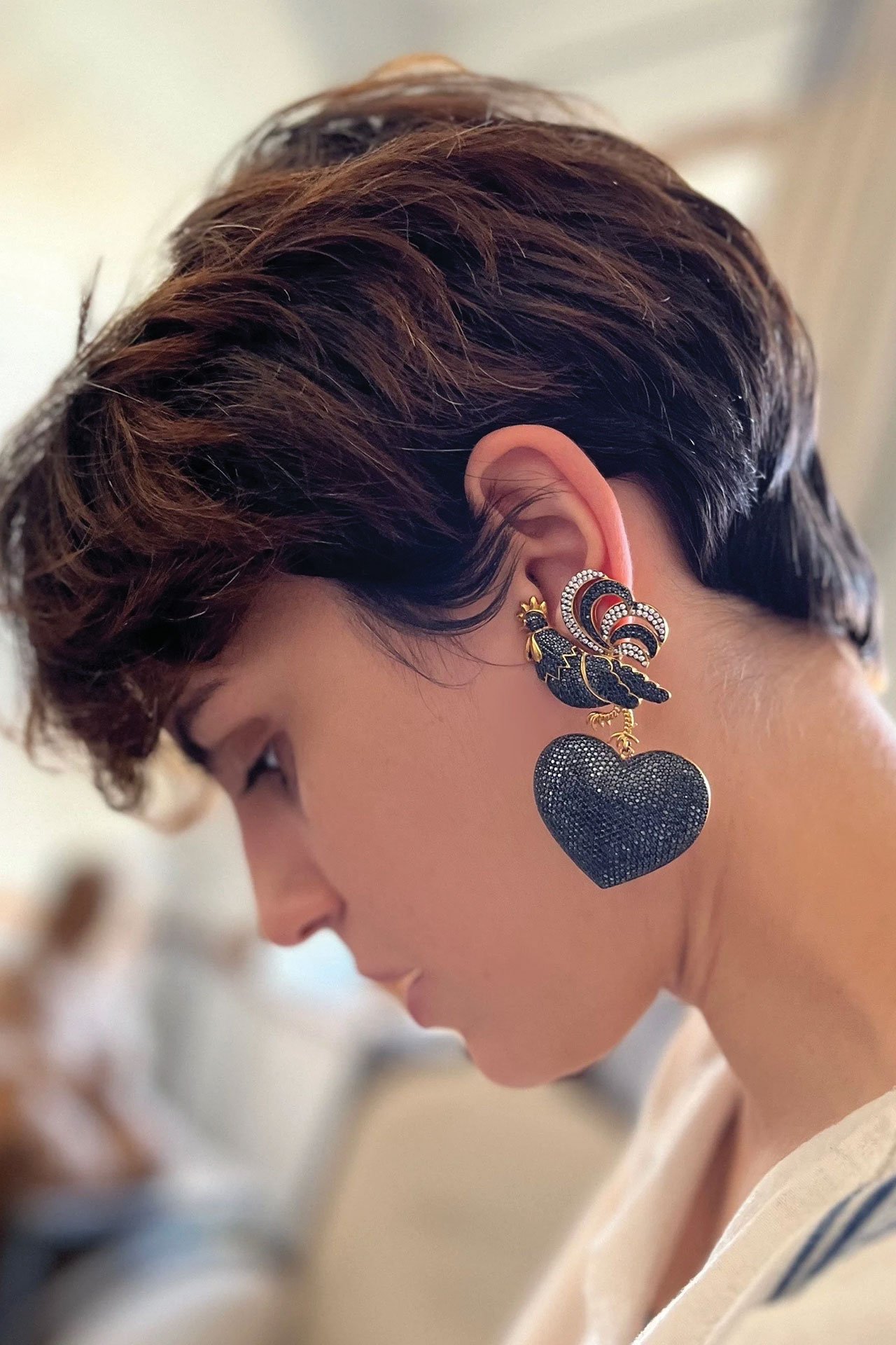 Rooster Earrings