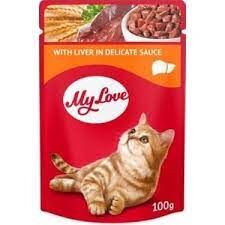 My Love Soslu Ciğerli Pouch Kedi Maması 100 Gr