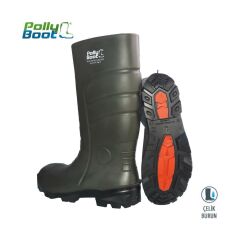 Polly Boot Çelik Burunlu Çizme Yeşil 44 Numara