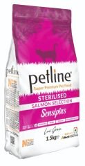 Petline Super Premium Yetişkin Kedi Maması Kısırlaştırılmış Somonlu 1.5 Kg  (Sensiplus)