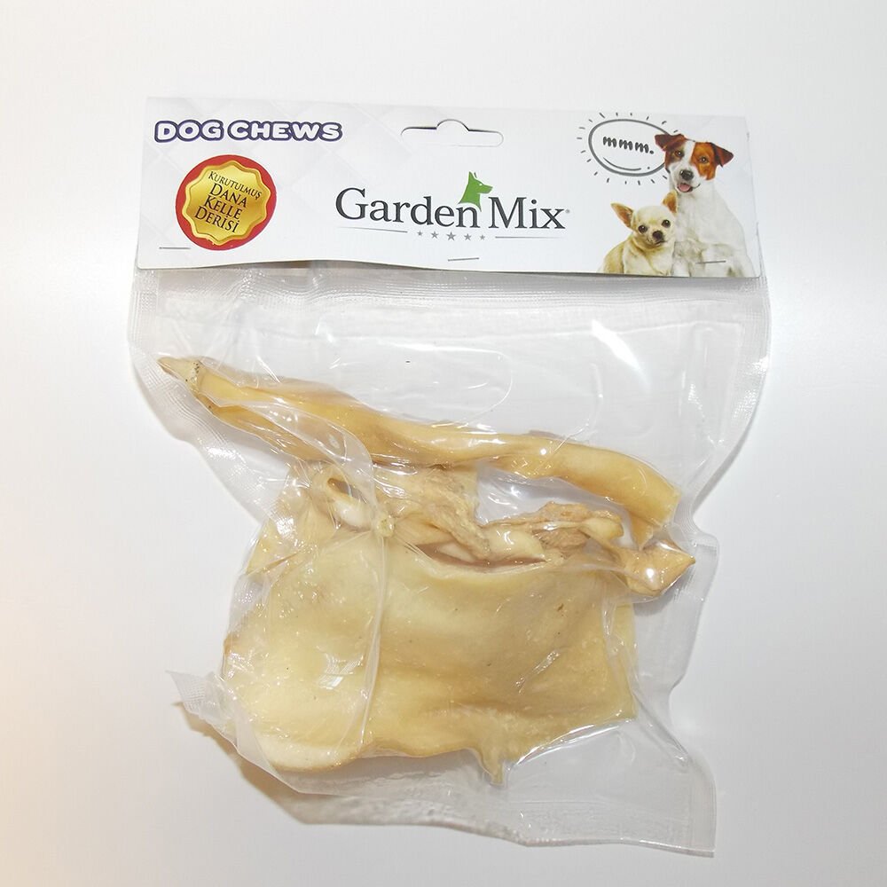 Garden Mıx Kurutulmuş Dana Kelle Derisi Beyaz100g