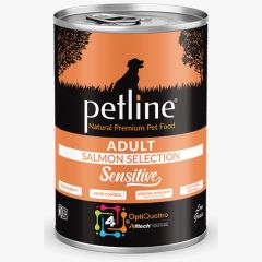 Petline Super Premium Yetişkin Köpek Konservesi Somonlu Pate 400 Gr (Sensitive)
