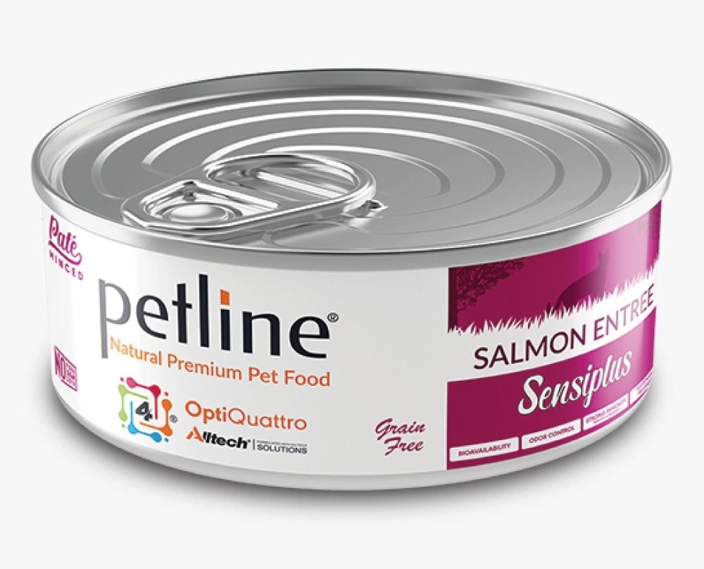 Petline Super Premium  Kısırlaştırılmış Kedi Konservesi Sensiplus Somonlu Pate 80 Gr