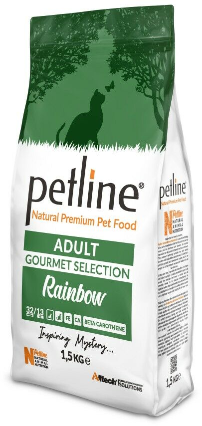 Petline Super Premium Yetişkin Kedi Maması Gourmet 1.5 Kg  (Rainbow)