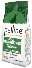 Petline Super Premium Yetişkin Kedi Maması Gourmet 1.5 Kg  (Rainbow)