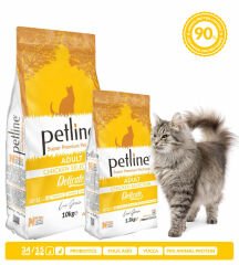 Petline Super Premium Yetişkin Kedi Maması Tavuklu 1.5 Kg  (Delicate)