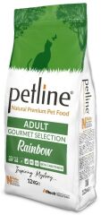 Petline Super Premium Yetişkin Kedi Maması Gourmet 12 Kg  (Rainbow)