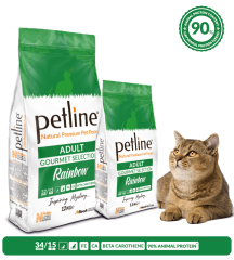 Petline Super Premium Yetişkin Kedi Maması Gourmet 12 Kg  (Rainbow)