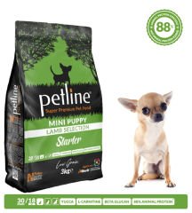 Petline Super Premium Yavru Köpek Maması Mini Irk Kuzu Etli 3 Kg (Starter)
