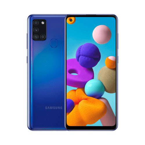 Yenilenmiş SAMSUNG GALAXY A21S 64GB -A Kalite- Mavi