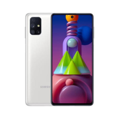 Yenilenmiş SAMSUNG GALAXY M51 128GB -A Kalite- Beyaz