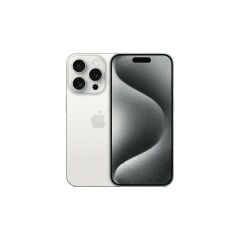 Yenilenmiş IPHONE 15 PRO MAX 256GB -D Kalite- Beyaz Titanyum