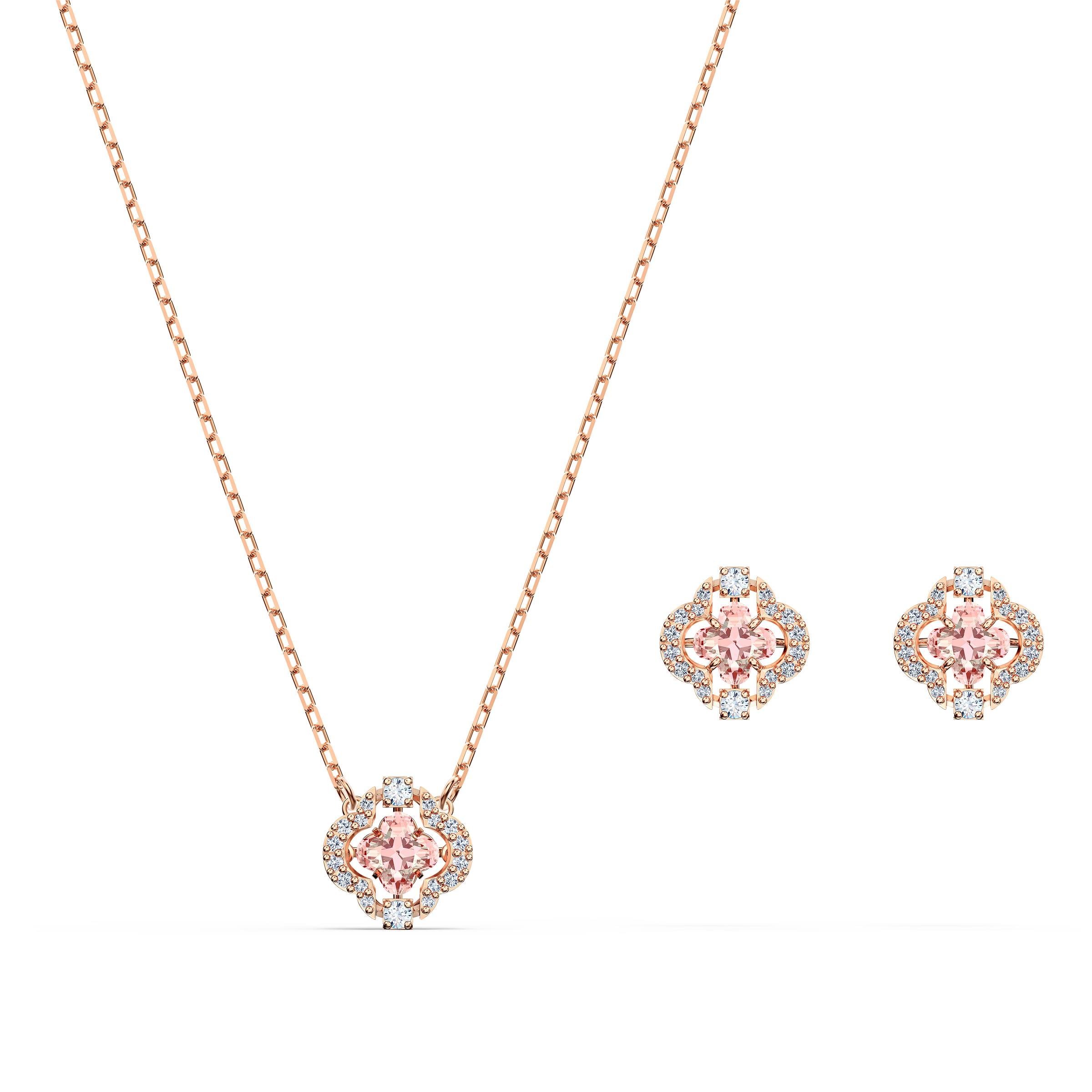 Una Clover Set, Pembe, Pembe altın rengi kaplama