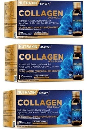 Gold Collagen Balık Kolajeni 10x50ml (3'lü Set)