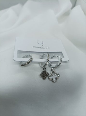 Zirkon 3 lü Küpe