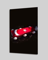 İdealizbiz Türklük Cam Tablo  4mm Dayanıklı Temperli Cam