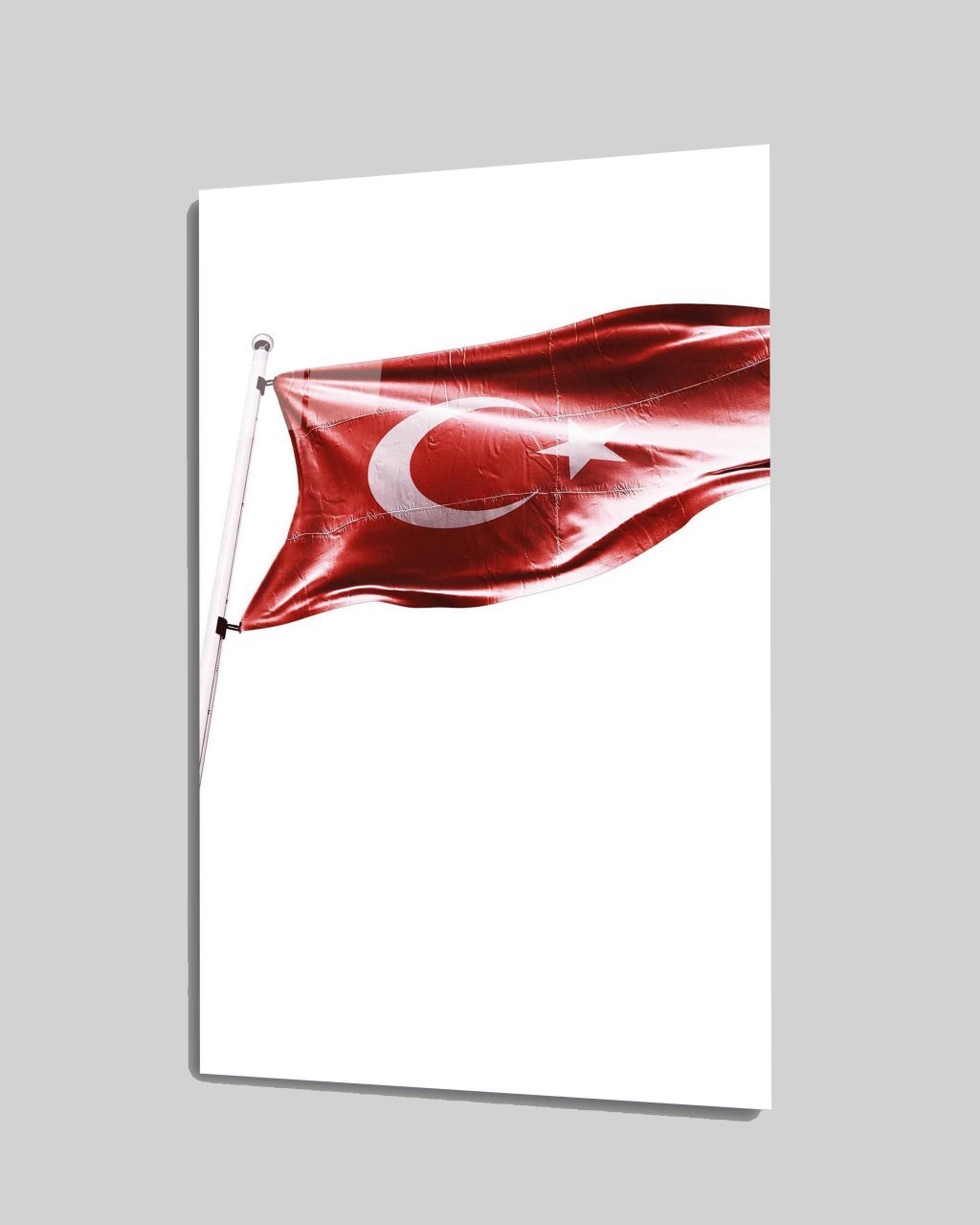 İdealizbiz Türk Bayrağı Cam Tablo  4mm Dayanıklı Temperli Cam