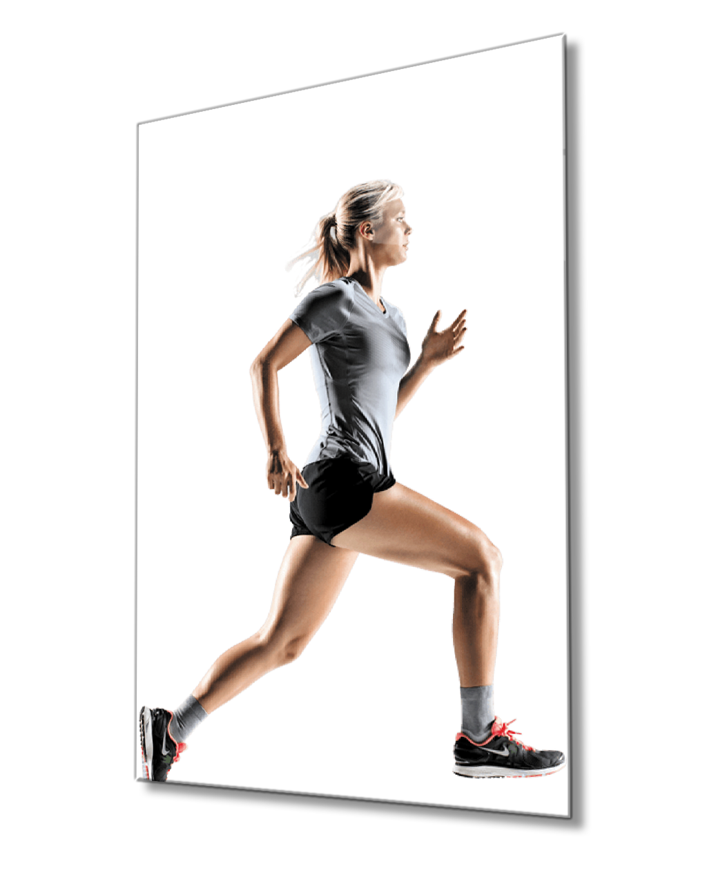 Spor Fitnes Cam Tablo  4mm Dayanıklı Temperli Cam Sports Fitness Glass Wall Art