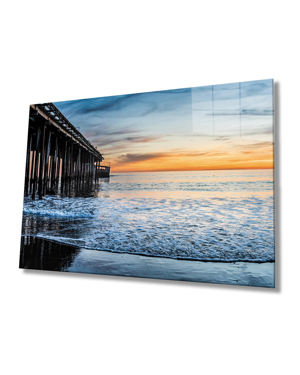 Gün Batımı Cam Tablo  4mm Dayanıklı Temperli Cam Sunset Glass Table 4mm Durable Tempered Glass
