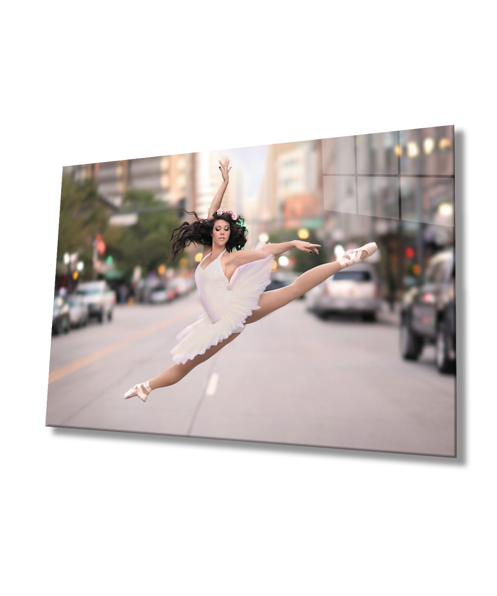 Balerin Cam Tablo  4mm Dayanıklı Temperli Cam Ballerina Glass Table 4mm Durable Tempered Glass Glass Wall Art