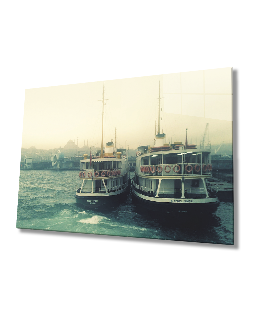 İstanbul Deniz Otobüsleri Cam Tablo 4mm Dayanıklı Temperli Cam
