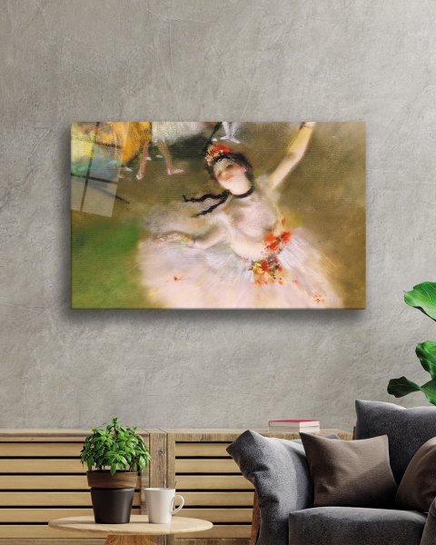 Balerin Cam Tablo  4mm Dayanıklı Temperli Cam Ballerina Glass Table 4mm Durable Tempered Glass Glass Wall Art