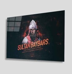 Sultan Baybars Cam Tablo  4mm Dayanıklı Temperli Cam