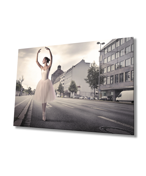 Balerin Cam Tablo  4mm Dayanıklı Temperli Cam Ballerina Glass Table 4mm Durable Tempered Glass Glass Wall Art