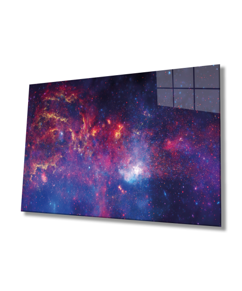 Galaxy Yıldızları Cam Tablo Hediyelik Büyük Tablo Ev Ofis Dekoru